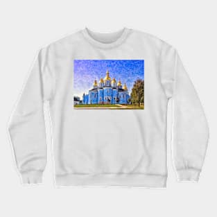 St Michael&#39;s Golden Domed Monastery, Kiev Crewneck Sweatshirt